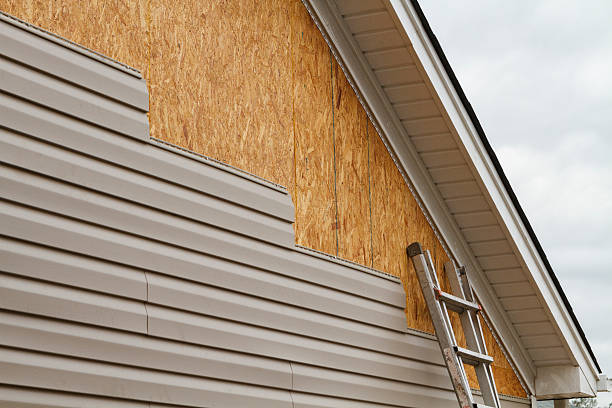 Professional Siding Replacement technician working in Crystal Beach, FL